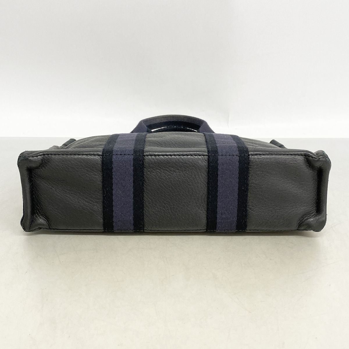 Hermes Handbag Fourre Tout PM Half Leather Canvas Black Silver — view 3