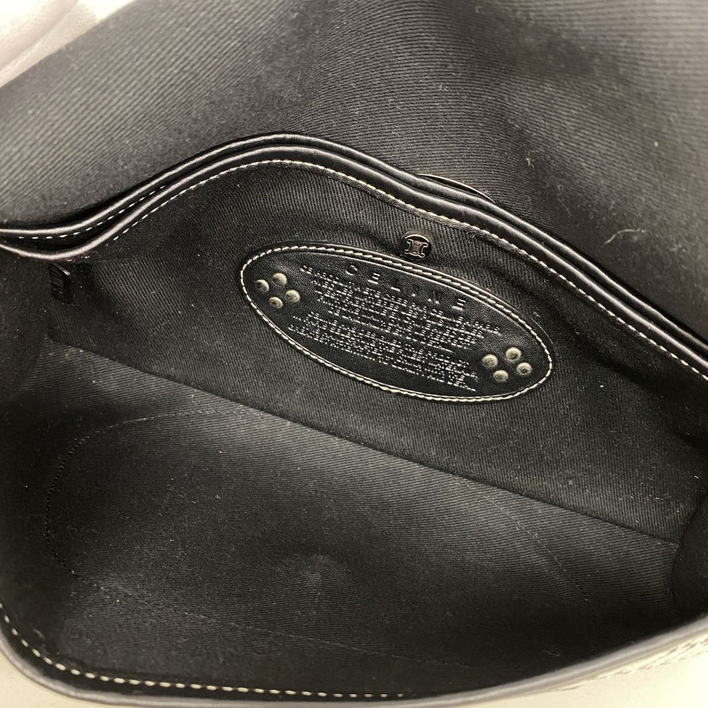 Celine Handbag Macadam Nylon Canvas Gray Black Silver — view 4
