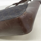 Gucci Tote Canvas Brown Silver — view 6