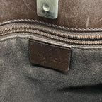 Gucci Tote Canvas Brown Silver — view 5