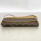 Louis Vuitton Shoulder Bag Monogram Pochette Twin GM Brown — view 3