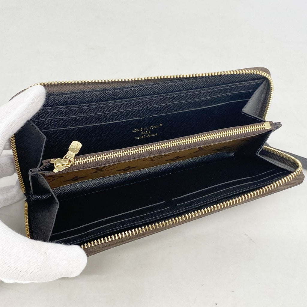 Louis Vuitton Wallet Monogram Reverse Portefeuille Clemence Brown — view 3