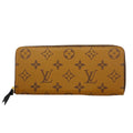 Louis Vuitton Wallet Monogram Reverse Portefeuille Clemence Brown