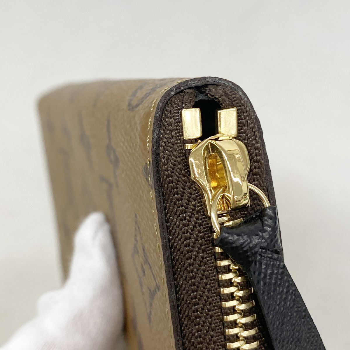 Louis Vuitton Wallet Monogram Reverse Portefeuille Clemence Brown — view 6