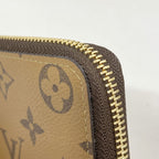 Louis Vuitton Wallet Monogram Reverse Portefeuille Clemence Brown — view 7