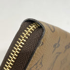 Louis Vuitton Wallet Monogram Reverse Portefeuille Clemence Brown — view 5