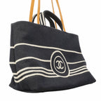 Chanel Tote Denim Navy Silver 2-Way — view 2