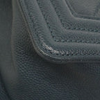 Chanel Shoulder Bag Boy Caviar Leather Steel Blue Gold — view 6