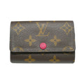 Louis Vuitton Multicles 6 Fuchsia Monogram Key Case Key Holder Coin Purse