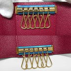 Louis Vuitton Multicles 6 Fuchsia Monogram Key Case Key Holder Coin Purse — view 8