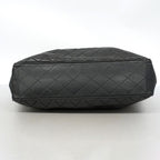 Chanel Chain Tote Quilted Lambskin Black Gold — view 3
