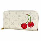 Louis Vuitton Wallet Monogram Cherry Zippy Takashi Murakami Blanc
