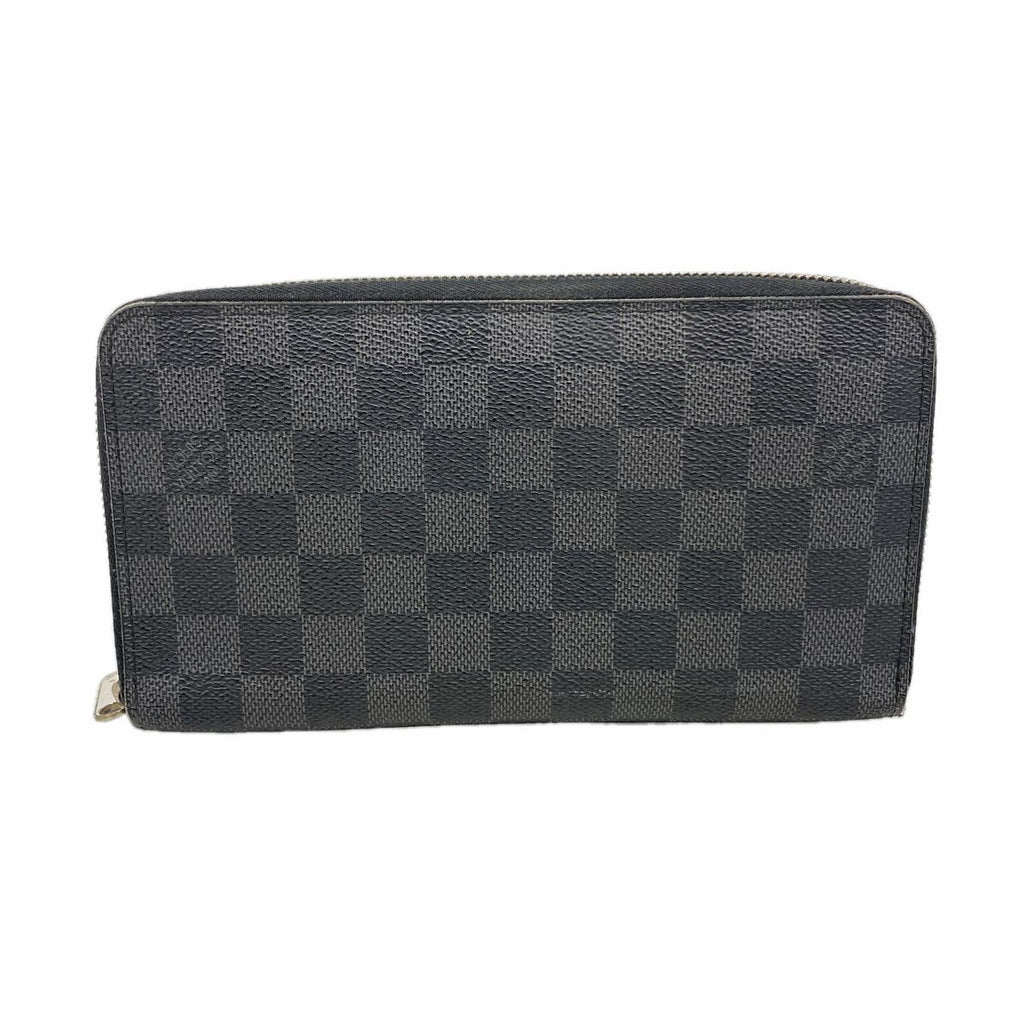 Louis Vuitton Wallet Damier Graphite Zippy Organizer Black Gray