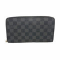 Louis Vuitton Wallet Damier Graphite Zippy Organizer Black Gray