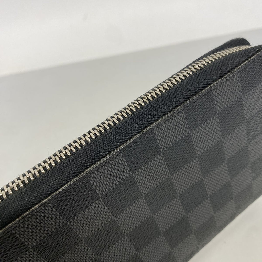 Louis Vuitton Wallet Damier Graphite Zippy Organizer Black Gray — view 8