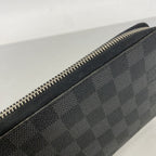 Louis Vuitton Wallet Damier Graphite Zippy Organizer Black Gray — view 8
