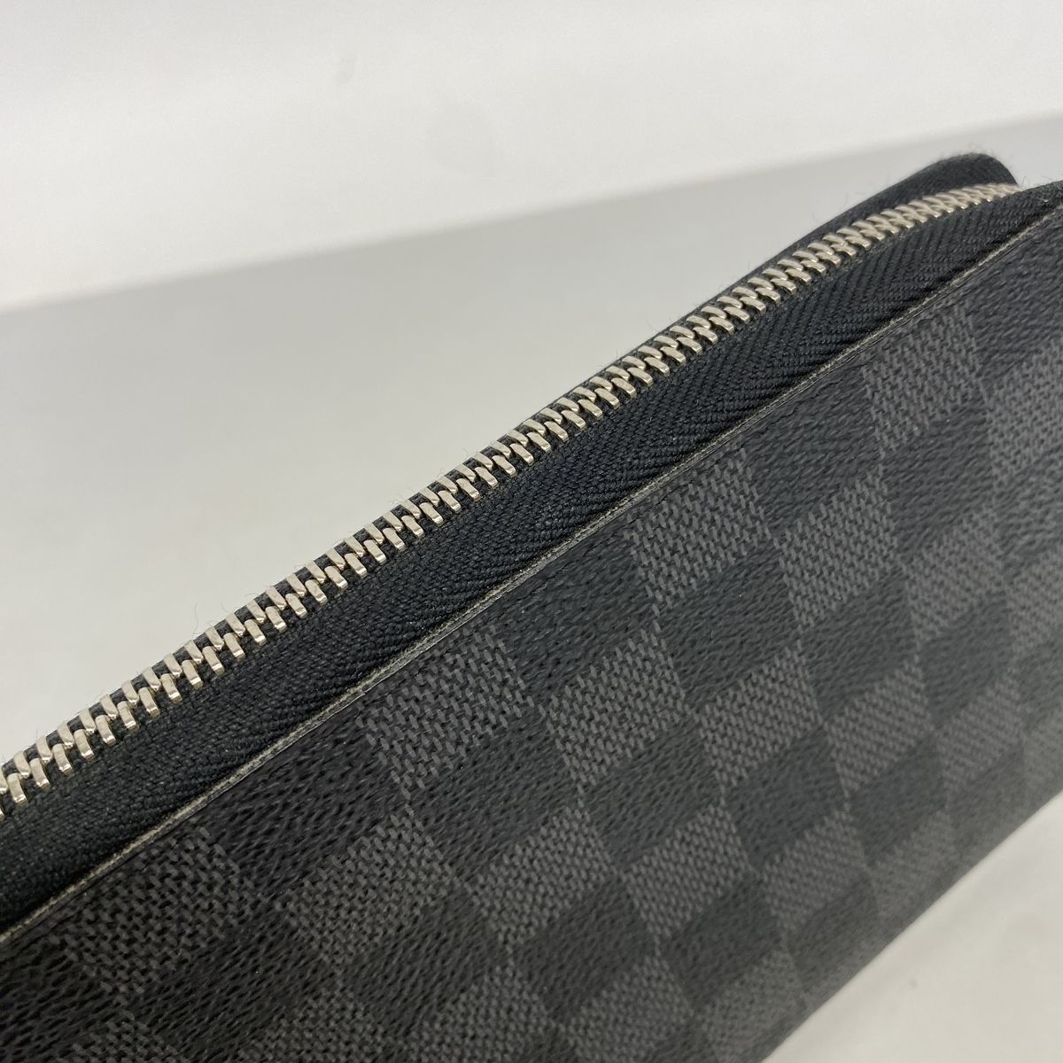 Louis Vuitton Wallet Damier Graphite Zippy Organizer Black Gray — view 8