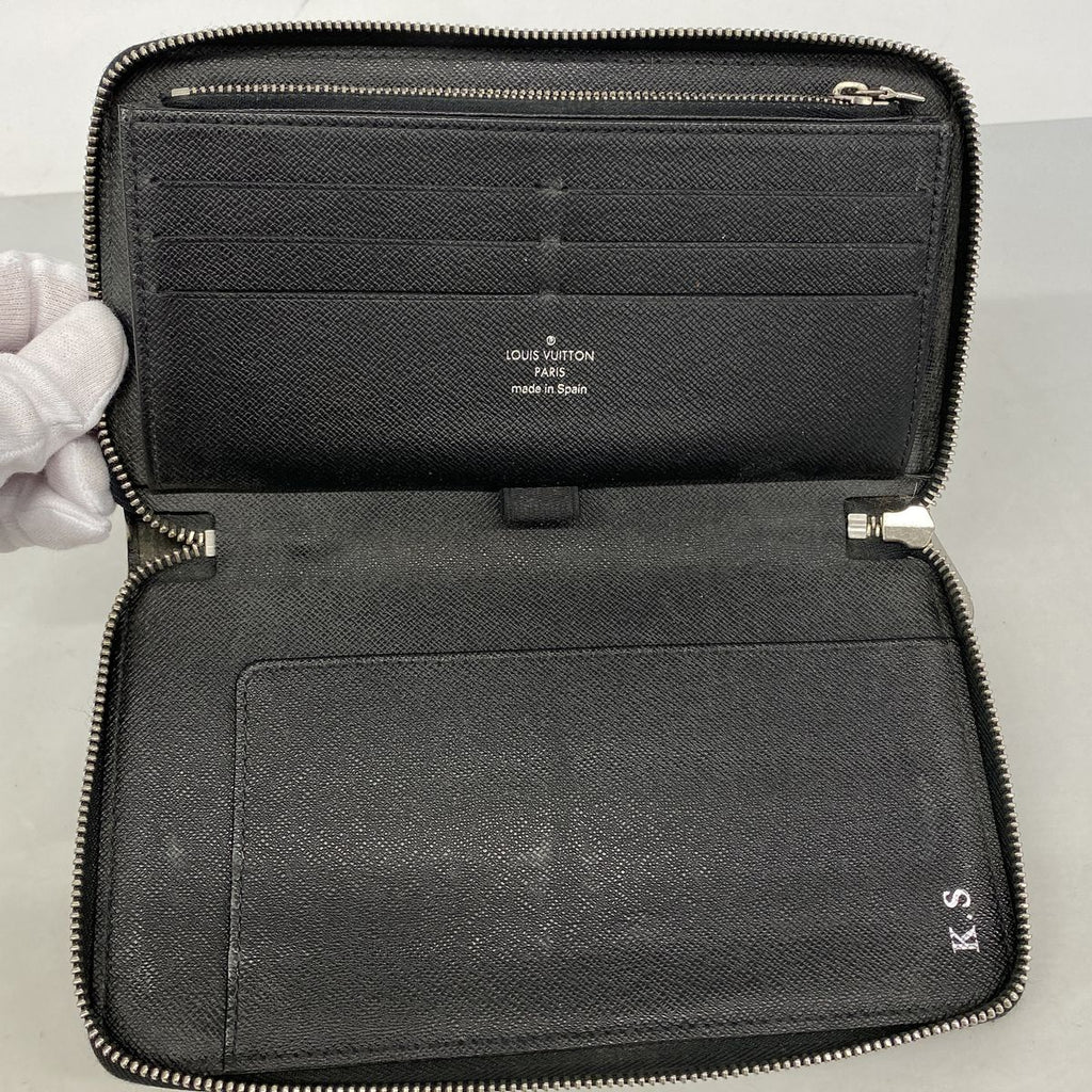 Louis Vuitton Wallet Damier Graphite Zippy Organizer Black Gray — view 3