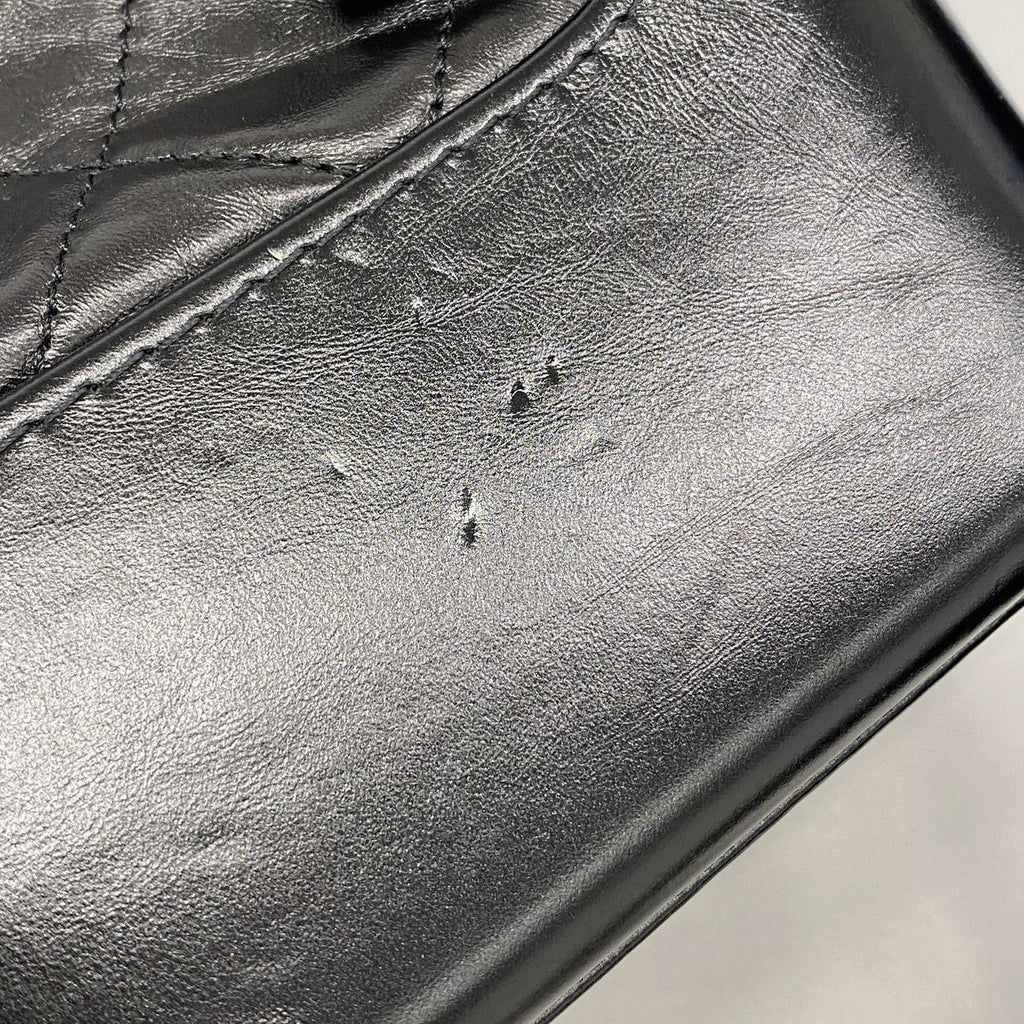 Chanel Shoulder Bag Gabrielle Leather Black Gold Silver — view 7