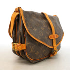 Louis Vuitton Shoulder Bag Monogram Saumur 30 Brown — view 2