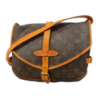 Louis Vuitton Shoulder Bag Monogram Saumur 30 Brown
