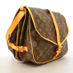 Louis Vuitton Shoulder Bag Monogram Saumur 35 Brown — view 2