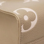 Louis Vuitton Handbag Monogram Empreinte Bicolor on the Go PM Tourterelle Cream — view 6