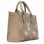 Louis Vuitton Handbag Monogram Empreinte Bicolor on the Go PM Tourterelle Cream — view 2