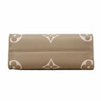 Louis Vuitton Handbag Monogram Empreinte Bicolor on the Go PM Tourterelle Cream — view 3