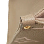 Louis Vuitton Handbag Monogram Empreinte Bicolor on the Go PM Tourterelle Cream — view 8