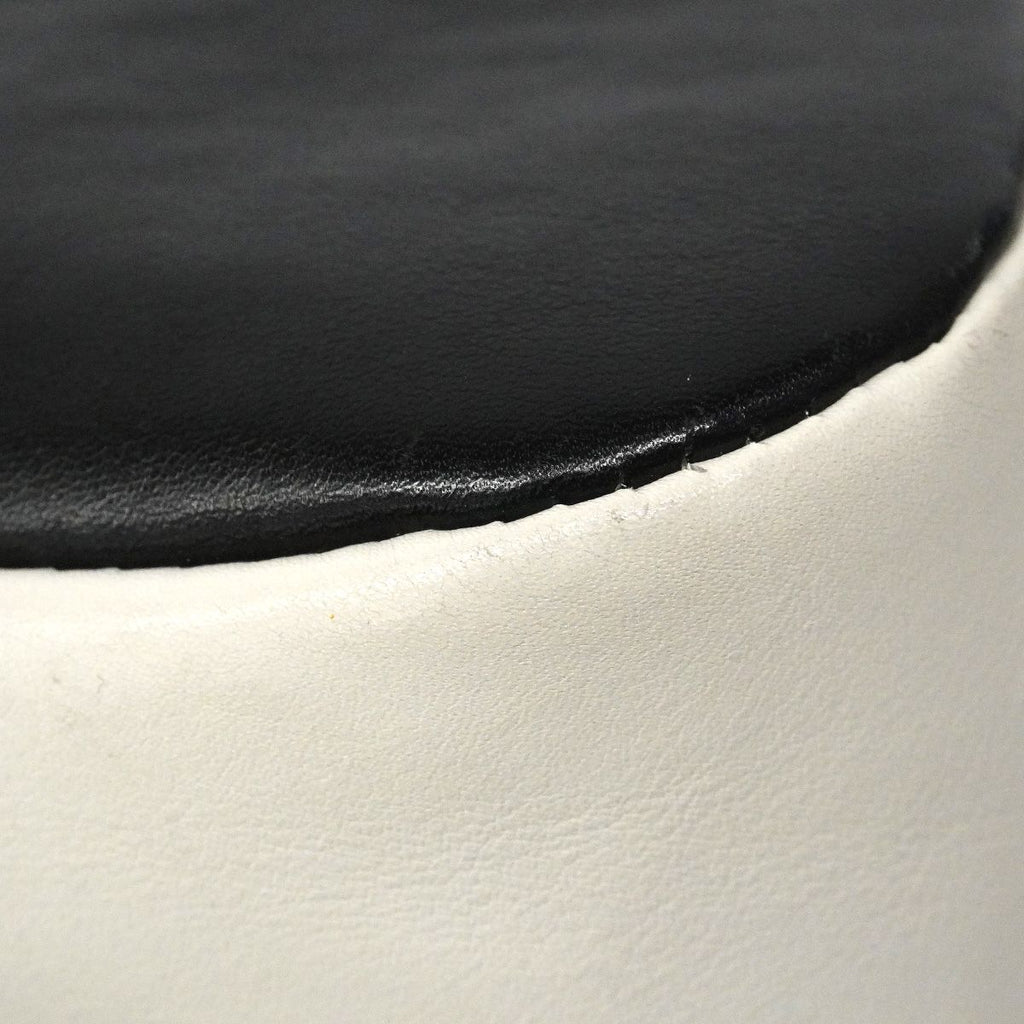 Chanel Shoulder Bag Bicolor Lambskin Black White Silver — view 7