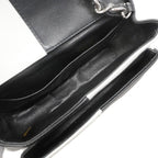 Chanel Shoulder Bag Bicolor Lambskin Black White Silver — view 4