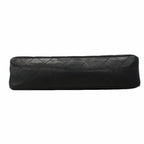 Chanel Shoulder Bag Quilted Caviar Leather Black Silver — view 3