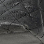 Chanel Handbag Quilted Caviar Leather Black Gold — view 6