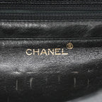 Chanel Handbag Quilted Caviar Leather Black Gold — view 5