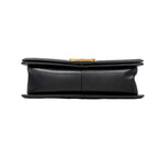 Chanel Shoulder Bag Boy Lambskin Black Gold — view 3
