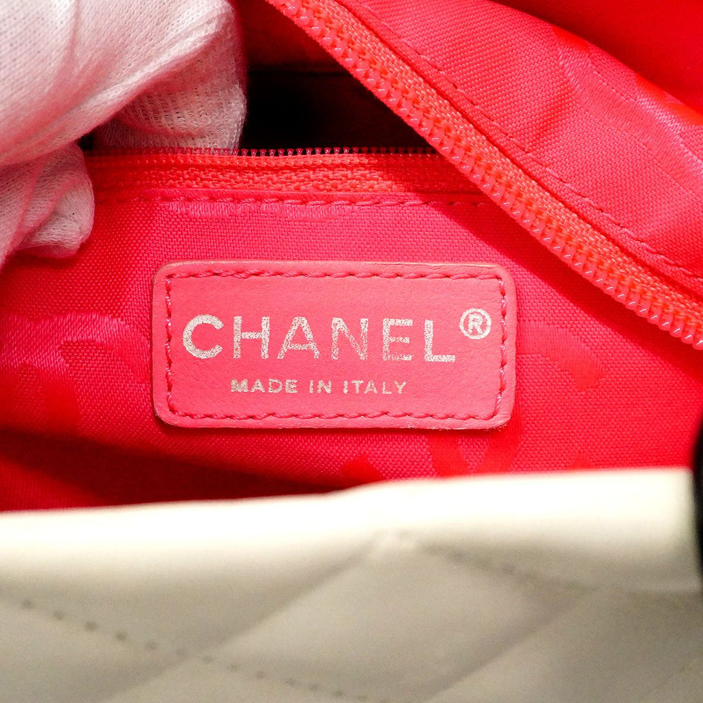 Chanel Tote Cambon Lambskin White Silver — view 5