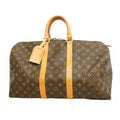 Louis Vuitton Boston Bag Monogram Keepall 45 Brown