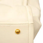Chanel Tote Deauville Leather White Gold 2-Way — view 6
