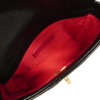 Chanel Shoulder Bag Mini Quilted Caviar Leather Black Gold — view 4