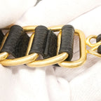 Chanel Shoulder Bag Mini Quilted Caviar Leather Black Gold — view 7