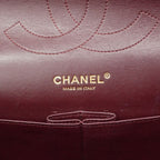 Chanel Shoulder Bag Maxi Quilted Lambskin Black Gold — view 5
