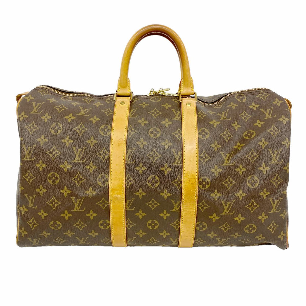Louis Vuitton Boston Bag Monogram Keepall 45 Brown