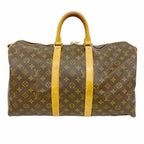 Louis Vuitton Boston Bag Monogram Keepall 45 Brown