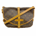 Louis Vuitton Shoulder Bag Monogram Saumur 30 Brown