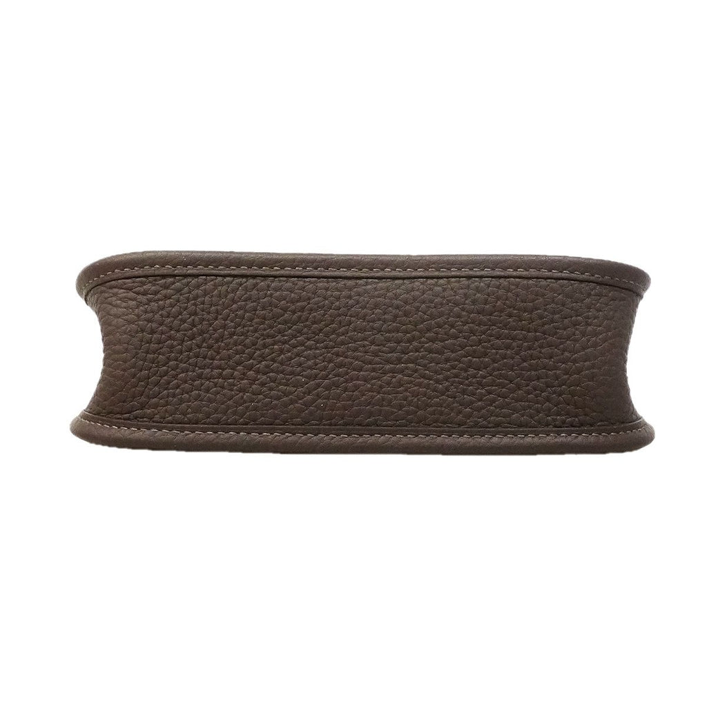 Hermes Shoulder Bag Evelyne TPM Taurillon Clemence Ebene Gold — view 3