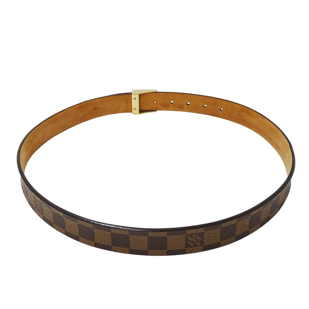 Louis Vuitton Belt Damier Canvas Ceinture Carre Brown 90/36 — view 4