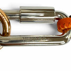 Hermes Kelly H Vibrasion Curiosity Pendant Orange Necklace — view 7