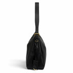 Prada Emme Large Soft Gray Leather Shoulder Bag Triangle Logo — view 5