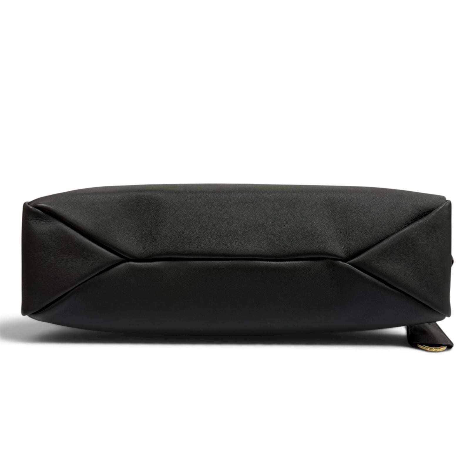 Prada Emme Large Soft Gray Leather Shoulder Bag Triangle Logo — view 6